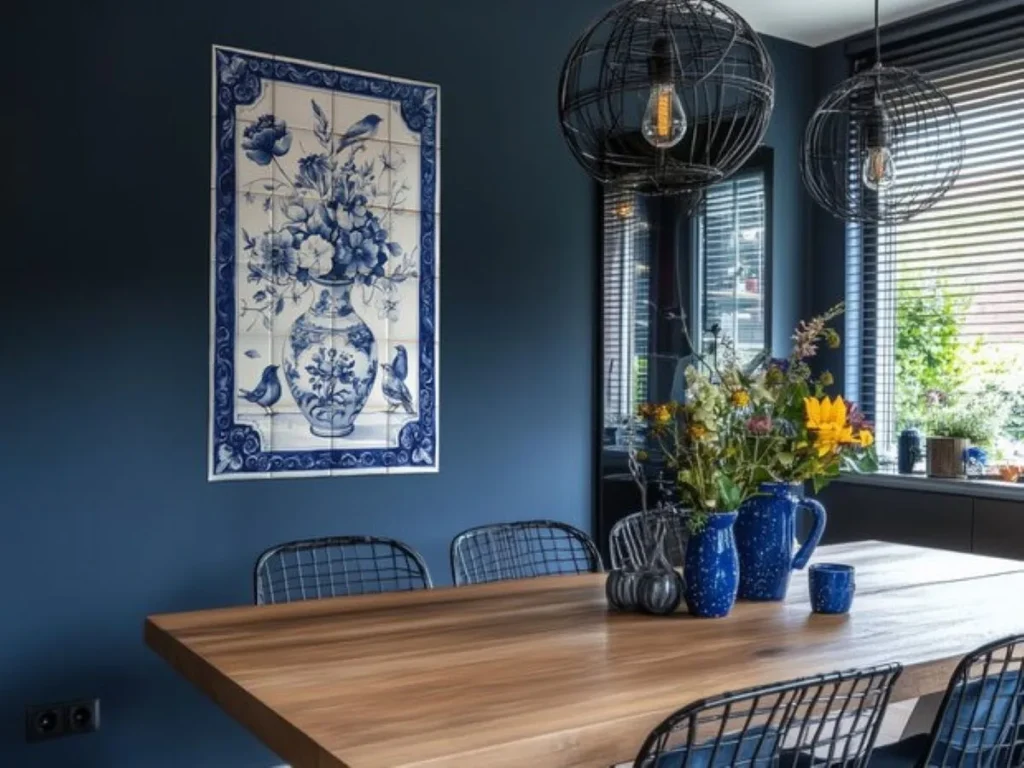 opvallende muurdecoratie uniek in huis